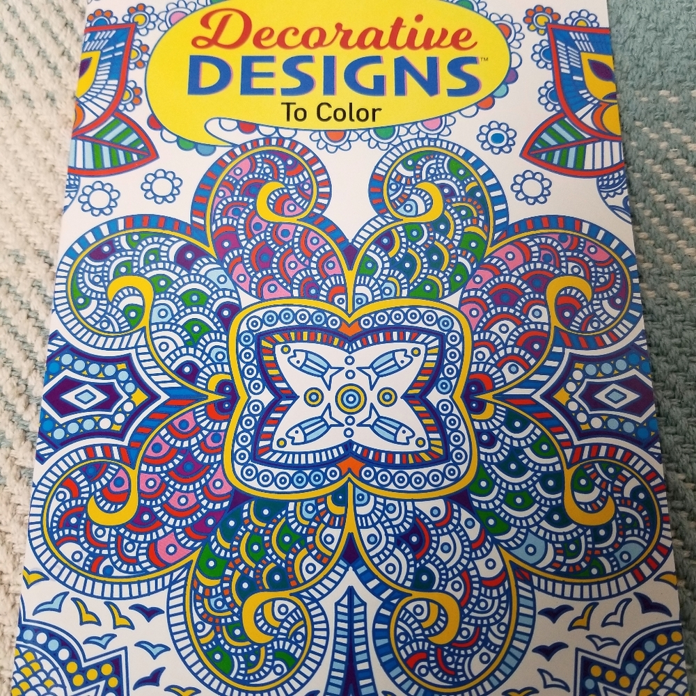 Adult Coloring Book - Decorative Designs